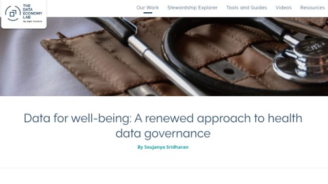 Data for well-being: A renewed approach to health data governance – Aapti Institute