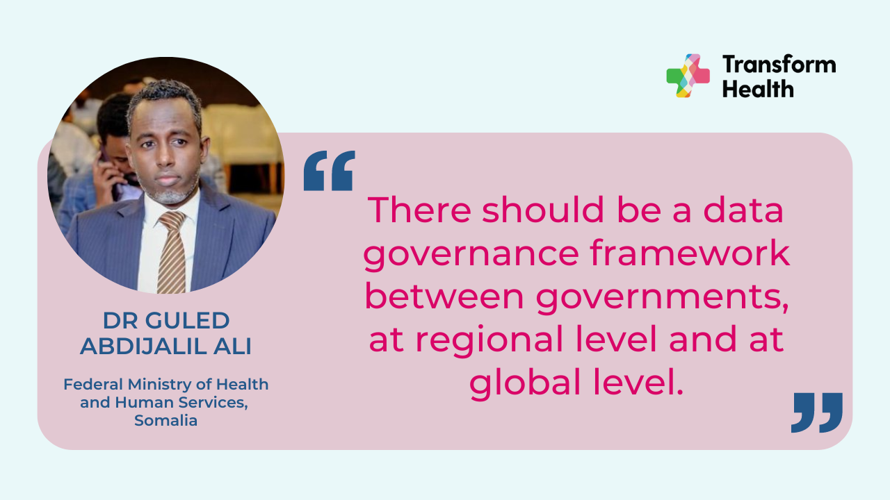Health Data Governance – Dr Guled Abdijalil Ali, Federal Ministry of ...